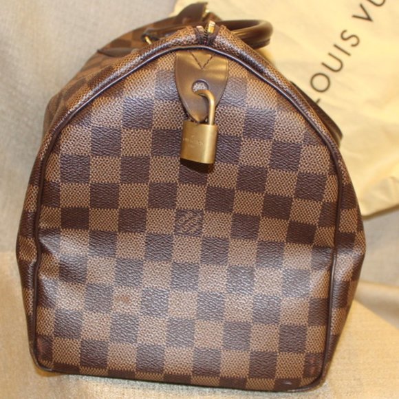 Louis Vuitton Brown Checkered Satchel - Picture 7 of 16